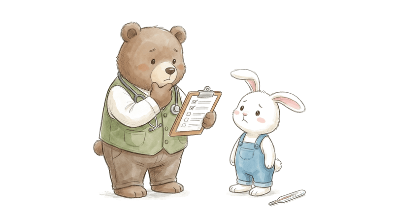 受診判断に迷う場面