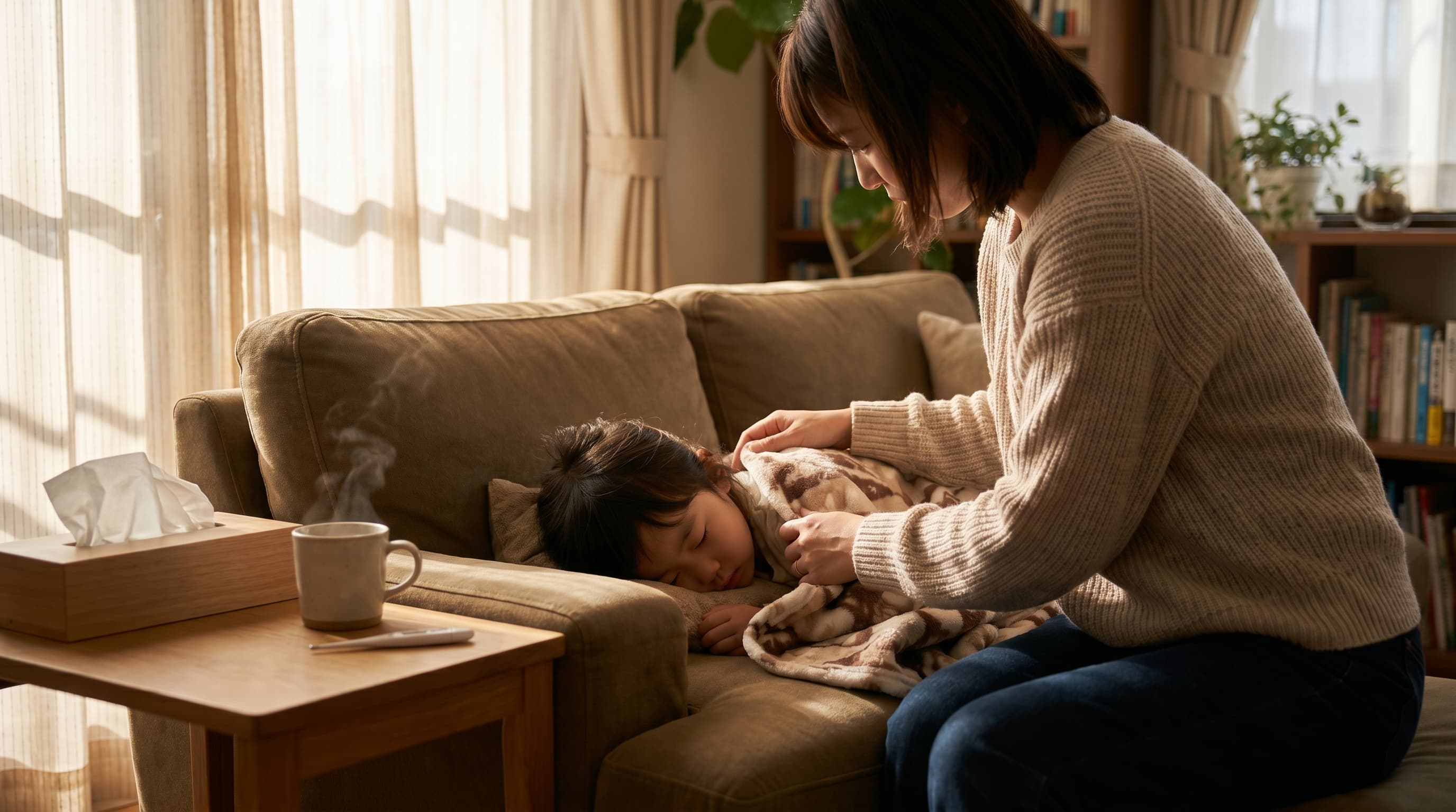 子どもの急性脳症の警告サイン　発熱・けいれん・意識の変化